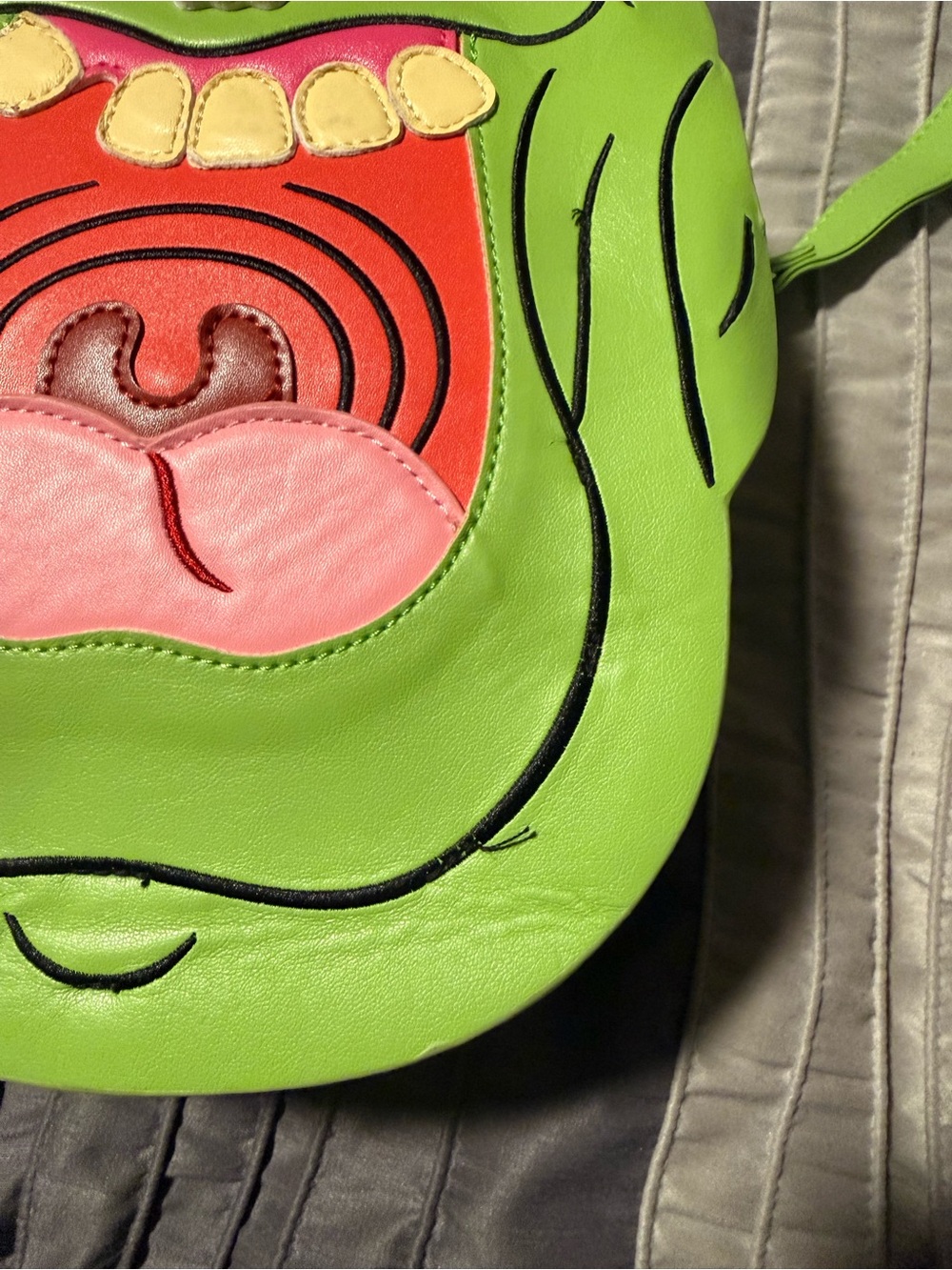 NWT Vixen by Micheline Pitt Novelty Ghostbusters Slimer Crossbody Bag - Picture 11 of 15